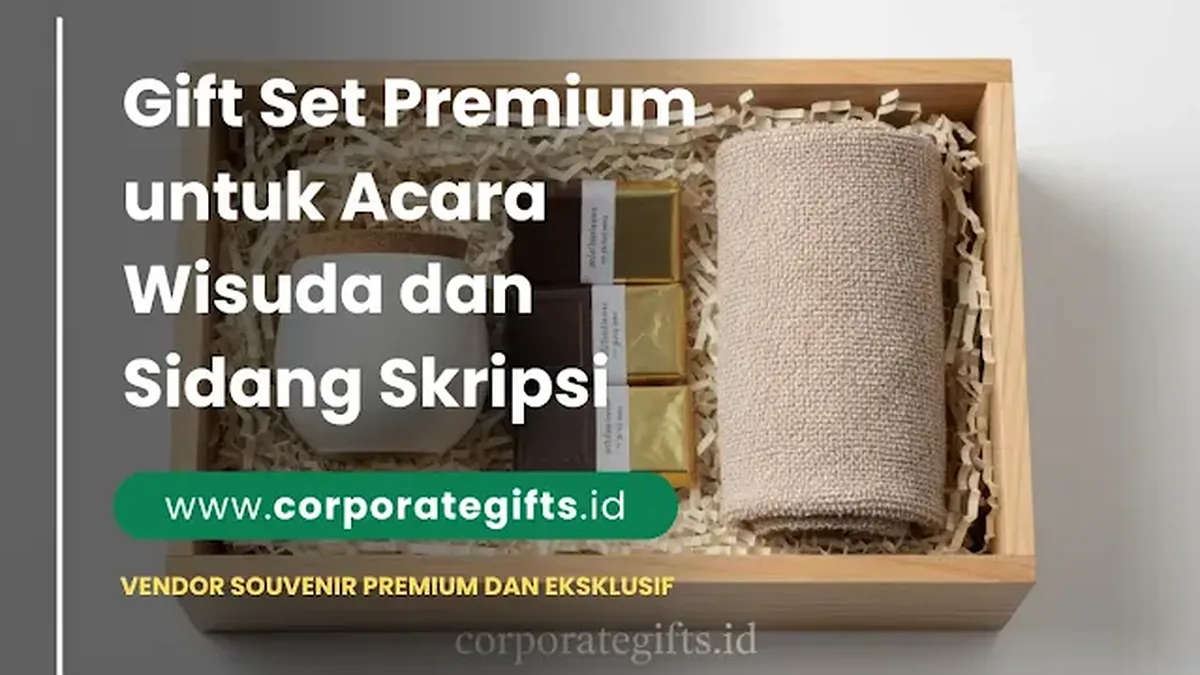 Gift set wisuda elegan dalam kotak kemasan premium | CorporateGifts.ID